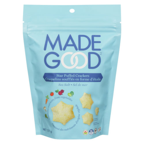 Made Good - Sea Salt Star Puffed Crackers