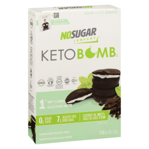 No Sugar Keto - Bomb Dark Chocolate Mint