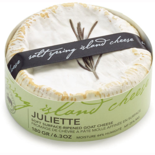 Soft Surfaced Ripened Goat Cheese. 44% M.F., M.F. 25%.