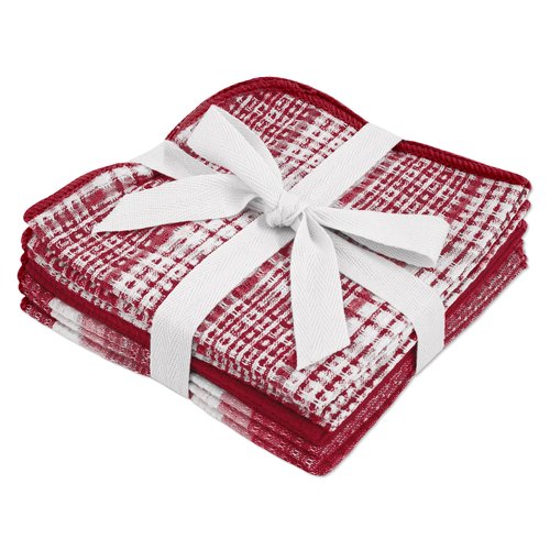 For washing dishes or wiping spills. Set of 8.