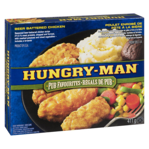 Hungry-Man - Beer-Battered Chicken Frozen Meal