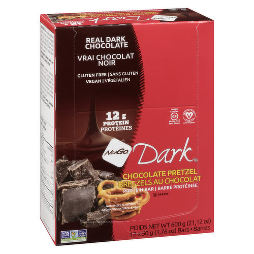 Nugo - Dark Chocolate Pretzel Bar