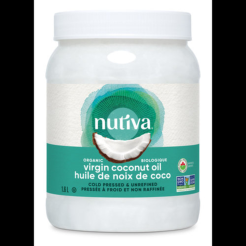 Ideal Cooking Oil. Nutiva's cold-pressed, Organic virgin coconut oil features a light taste, pleasant aroma and pure white colour.
