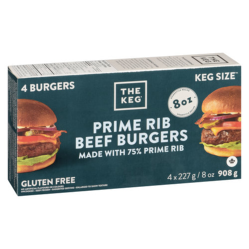 The Keg - Prime Rib Burgers - 8oz