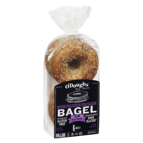 O'doughs - Bagels Thins Whole Grain Flax