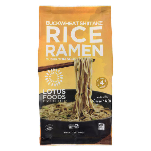 Lotus Foods - Rice Ramen Buckwheat Mushroom