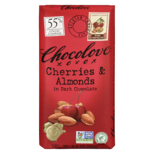 Chocolove - Dark Chocolate Bar Cherries & Almonds