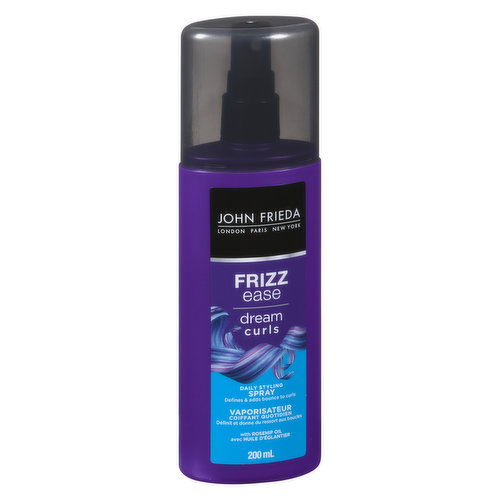 Revitalizes Curls for Frizz Free Salon Touchable Hold.