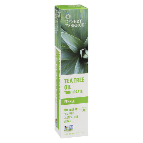 Desert Essence - Tea Tree Oil Toothpaste Fennel