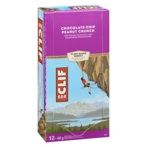 Clif - Energy Bars  - Chocolate Chip Peanut Crunch