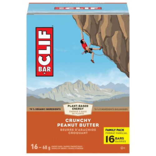 Clif - Plant-Based Crunchy Peanut Butter Energy Bars