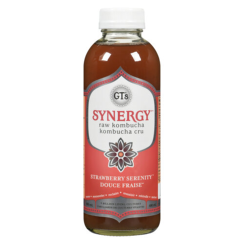 Gts - Synergy Raw Kombucha Strawberry Serenity Organic