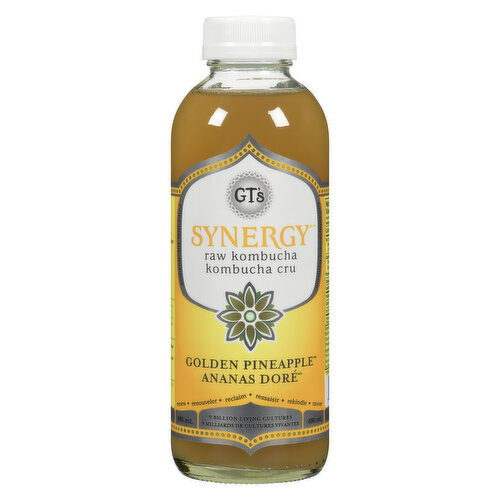 GT's - Synergy Raw Kombucha Golden Pineapple