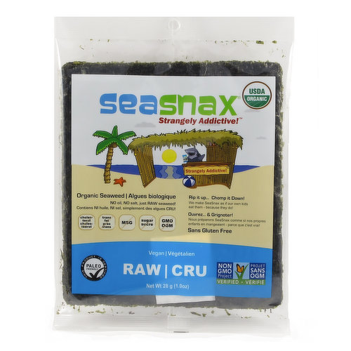 Seasnax - Seaweed Snack Sheet Raw