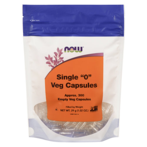 NOW - Empty Vegetable Capsules Size 0