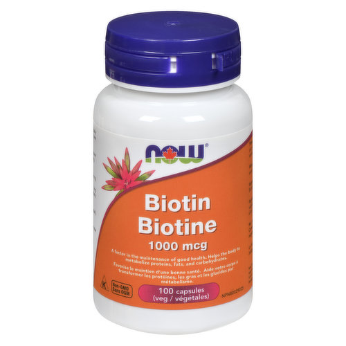 Now - Biotin Capsules 1000 mcg