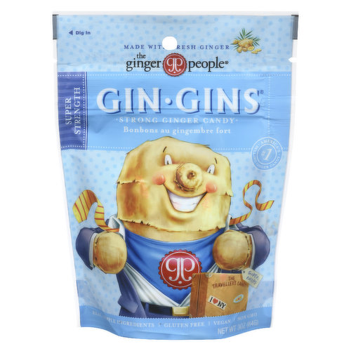 The Ginger People - Gin Gins Super Strength Ginger Candy