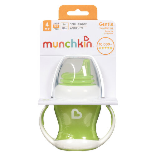 Munchkin Spill Proof Gentle Transition Soft Spout Sippy Cup, 10oz