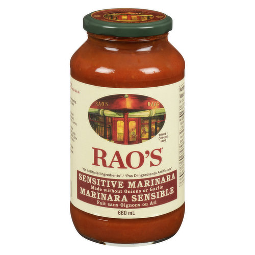 Rao's - Sensitive Formula Marinara Sauce