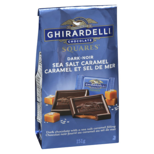 Ghirardelli - Squares Dark Caramel Sea Salt