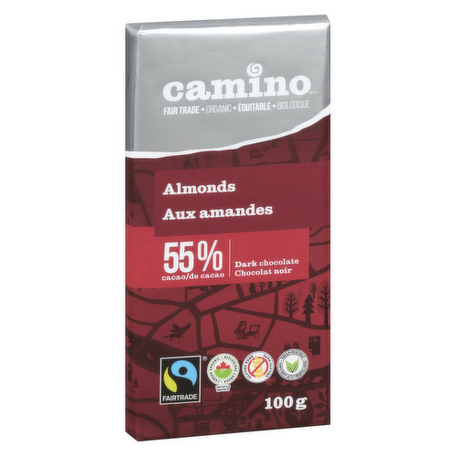 Camino - Dark Chocolate Bar Almond