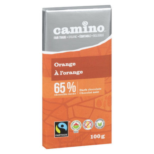 Camino - Organic Orange Dark Chocolate Bar