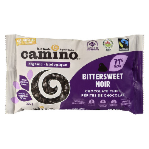 Camino - Organic Chocolate Chips, Bittersweet