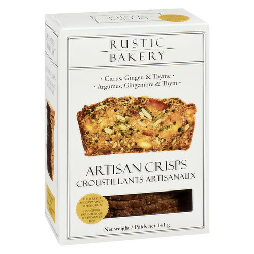 Rustic Bakery - Artisan Crisps - Citrus, Ginger, & Thyme