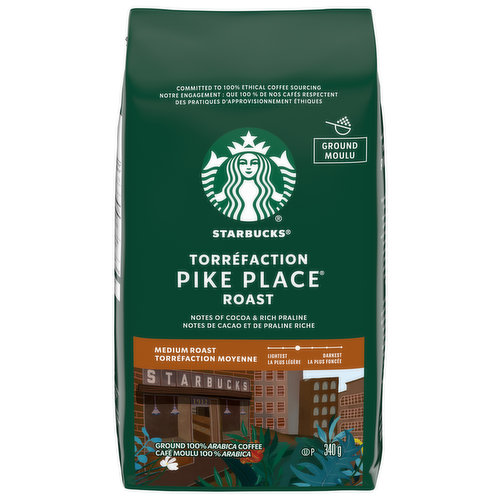 Starbucks - Pike Place Ground Coffee, Medium Roast