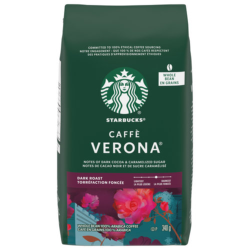 Starbucks - Caffe Verona Whole Bean Coffee, Dark Roast