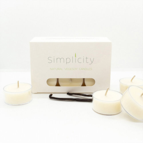 Simplicity Candles - Tealights 12 Pack Vanilla