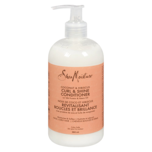 Shea Moisture - Curl & Shine Conditioner, Coconut & Hibiscus