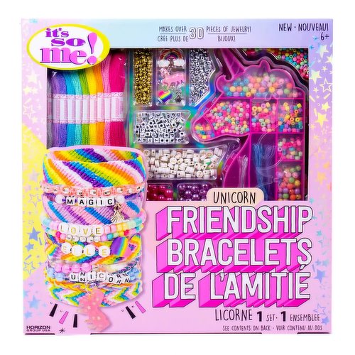 Just My Style Unicorn DIY Friendship Bracelet Making Kit For Kids, Ages 6+