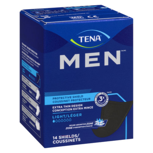 Tena - Mens Leakage Protection - Absorbent Shield Light - Save-On-Foods