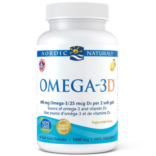 Nordic Naturals - Omega 3D Lemon