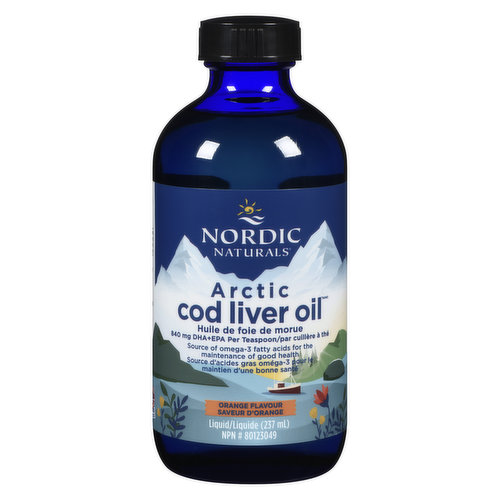 Nordic Naturals - Arctic Cod Liver Oil Orange