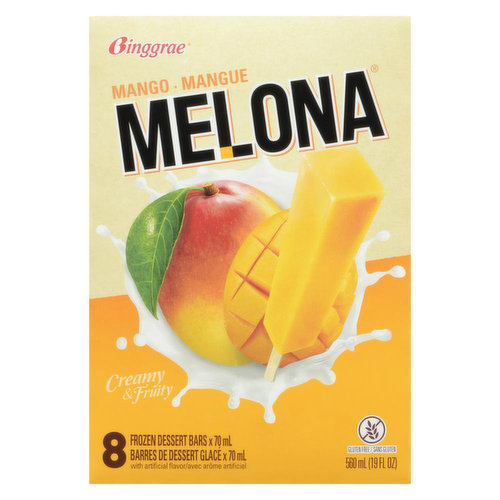 Rich mango fruit-flavored ice cream bar! Best treat for a hot summer day