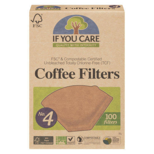 If You Care - Coffee Filter Unbleached #4