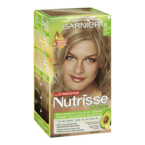 Garnier - Nutrisse Cream - Medium Natural Blonde Shade 80