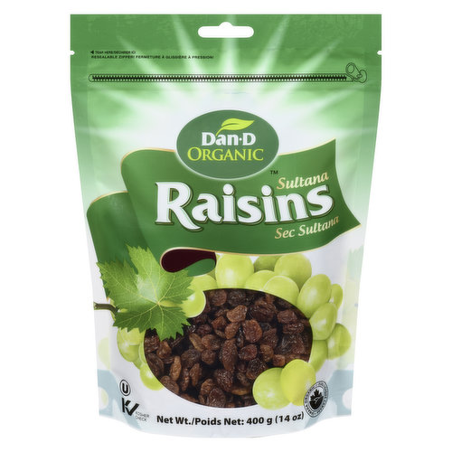 Dan-D Pak - Organic Sultana Raisins