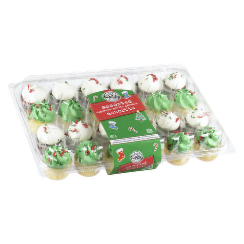 Two-Bite - Assorted Christmas Cupcakes