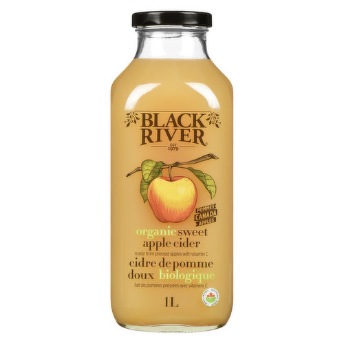 Our Sweet Apple Cider is made from pure pressed apples, with a touch of vitamin C to prevent browning.