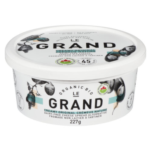 Le Grand - Organic Dairy-Free Cheese Spread - Creamy Orginial