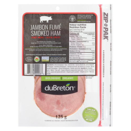 duBreton - Ham Sliced Black Forest