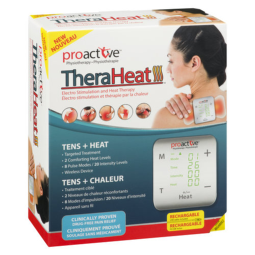 Proactive - TheraHeat Tens+Heat Wireless Rechargeable Device