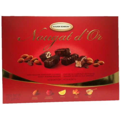 GOLDEN BONBON - Chocolate Coated Nougat Assorted