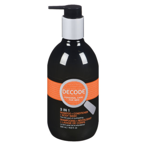 Decode - 3 in 1 Shampoo Wash & Conditioner
