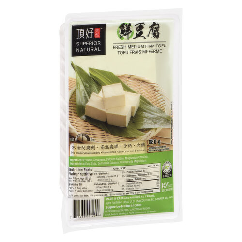 Superior Tofu - Fresh Medium Firm Tofu