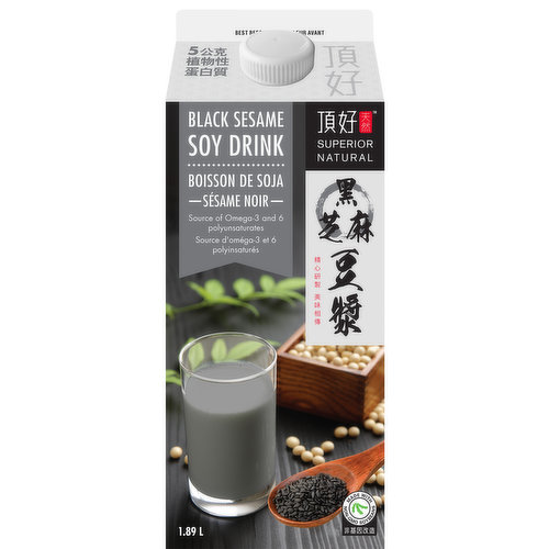 Superior Tofu - Black Sesame Soy Drink