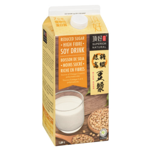 Superior Tofu - Reduced Sugar High Fibre Soy Drink
